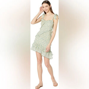 NWT!! ASTR - Eastwick Dress - Green/Blue/Yellow Floral - Size Large